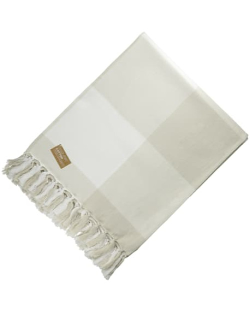 Field & Co. 100% Organic Cotton Check Throw Blanke Field & Co. 100% Organic Cotton Check Throw Blanke