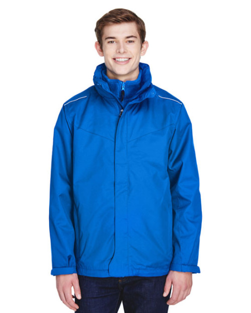 Manteau 3 en 1 pour homme Region de CORE365MC avec doublure en molleton