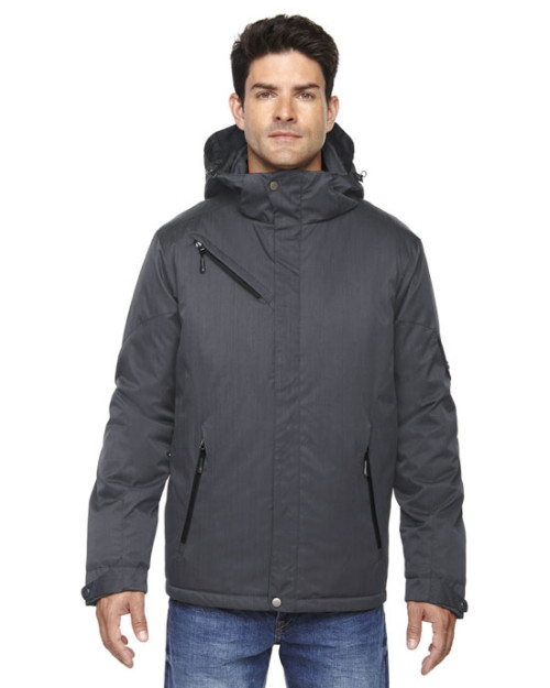 Men's Rivet Textured Twill Insulated Jacket Men's Rivet Textured Twill Insulated Jacket
