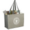 Recycled Cotton Contrast Side Shopper Tote